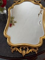 Zeltīts sienas spogulis ar akanta kroni — Luija XV stilā (Gilt Rococo Wall Mirror in Louis XV Style) (7091) - Image 5