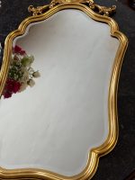 Zeltīts sienas spogulis ar akanta kroni — Luija XV stilā (Gilt Rococo Wall Mirror in Louis XV Style) (7091) - Image 8