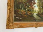 Ļoti liela glezna, zelta krāsas rāmī (2357) - Image 6