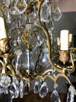Bronzas Lampa ar Kristāliem, Liela Izmēra (3564) - Image 12
