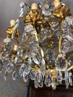 Bronzas Lampa ar Kristāliem, Liela Izmēra (3564) - Image 7