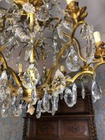 Bronzas Lampa ar Kristāliem, Liela Izmēra (3564) - Image 9