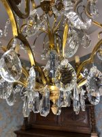 Bronzas Lampa ar Kristāliem, Liela Izmēra (3564) - Image 13