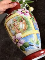 apgleznota stikla vāze, vidēja izmēra, viegla pēc svara (6590) - Image 2
