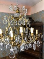 Bronzas Lampa ar Kristāliem, Liela Izmēra (3564) - Image 3