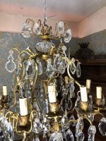 Bronzas Lampa ar Kristāliem, Liela Izmēra (3564) - Image 4