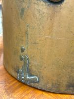 Antīks liela izmēra kapara katls — historisma stilā -antique large copper pot (6220) - Image 12