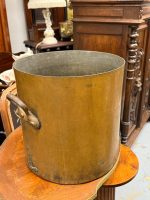Antīks liela izmēra kapara katls — historisma stilā -antique large copper pot (6220) - Image 3