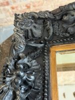 spogulis melnā krāsā ar facetu, kompozītmateriāls, vidēja izmēra (7261) - Image 17