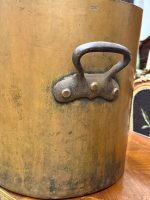 Antīks liela izmēra kapara katls — historisma stilā -antique large copper pot (6220) - Image 7
