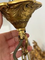 Neliela izmēra griestu lampa ar kristāliņiem, 5 spuldzēm (6671) - Image 3