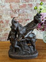 Terrakottafigur – putto med ged, Nyrokoko, Frankrig - Billede 6