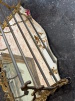 Gilt Brass Mirror Coat Rack with Hat Rack in Rococo Style (7090) - Image 18