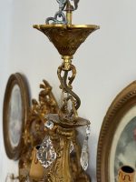 Neliela izmēra griestu lampa ar kristāliņiem, 5 spuldzēm (6671) - Image 14