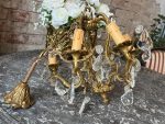 Neliela, griestu lampa ar kristāliņiem, 5 spuldzēm (6222) - Image 3