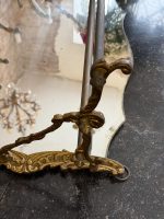 Gilt Brass Mirror Coat Rack with Hat Rack in Rococo Style (7090) - Image 16