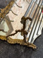 Gilt Brass Mirror Coat Rack with Hat Rack in Rococo Style (7090) - Image 14