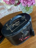 Antīkas franču kosmētikas ceļojumu kastes — historisma stilā - antique french vanity case boxes leather (5976) - Image 5