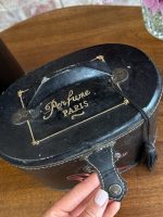 Antīkas franču kosmētikas ceļojumu kastes — historisma stilā - antique french vanity case boxes leather (5976) - Image 9