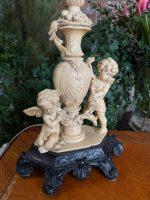Bordlampe med engler, lys (2938) - Bilde 3