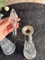 Kristāla karafe ar sudrabu — Art Deco stilā (Antique Crystal Decanter with Silver) (6630) - Image 2