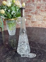 Kristāla karafe ar sudrabu — Art Deco stilā (Antique Crystal Decanter with Silver) (6630) - Image 3