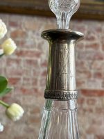 Kristāla karafe ar sudrabu — Art Deco stilā (Antique Crystal Decanter with Silver) (6629) - Image 3