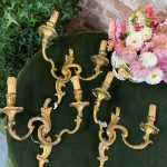 Bronzas, sienas bra, lampas, 3 gab (2555)