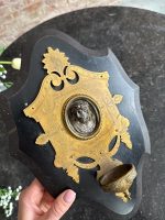 Antīks sienas dekors ar Kristus medaljonu un ūdens trauku — Historicisms, 19.gs. beigas (6533) - Image 6