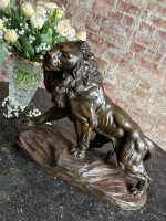 Løveskulptur i terrakotta – Armand Fagotto, animallisme, ca. 1900–1920 - Bilde 3