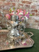 Apsudrabots tējas un kafijas servējamais komplekts ar paplāti — baroka stilā, (Silver Plated Tea and Coffee Service with Tray — Baroque Style) (2551) - Image 8