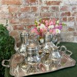 antique silver plated tea service