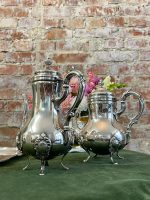 Apsudrabots tējas un kafijas servējamais komplekts ar paplāti — baroka stilā, (Silver Plated Tea and Coffee Service with Tray — Baroque Style) (2551) - Image 11