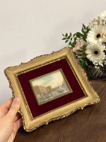 Miniatūra Glezniņa ar Venēcijas Skatu, Viegla Pēc Svara (5328) - Image 2