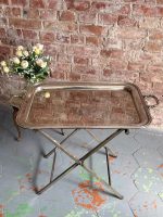 antique silver butler tray table