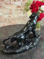 Art Deco Black Lion Figure (7065) - Image 7
