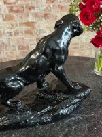 Art Deco Black Lion Figure (7065) - Image 8