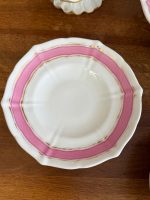 porcelāna servējamo šķīvju komplekts, uzkodām, 5gab šķīvji uz "kājiņu" (5936) - Image 14