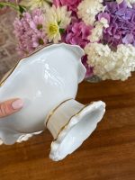 porcelāna servējamo šķīvju komplekts, uzkodām, 5gab šķīvji uz "kājiņu" (5936) - Image 15