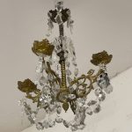 Maza Izmēra Lampa Svecēm, Ar Kristāliem (4134)