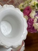 porcelāna servējamo šķīvju komplekts, uzkodām, 5gab šķīvji uz "kājiņu" (5936) - Image 17