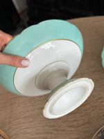2gab Ekskluzīvs antīks ar roku apgleznots Šveices ainavu porcelāna komplekts "Reinas ūdenskritums un Šafhauzene" — XIX gs. otrā puse (5815) - Image 11