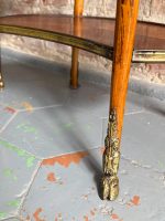 Antique wooden side table with drawer and bronze details — Louis XV style (6485) - Image 6