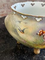 Painted porcelain cachepot with hunting motif — Neo-Rococo style (7066) - Image 12