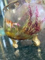 Painted porcelain cachepot with hunting motif — Neo-Rococo style (7066) - Image 9