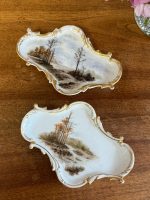 2gab mazi, porcelāna šķīvīši uzkodām ar dabas skatiem (5877) - Image 2