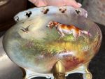 Painted porcelain cachepot with hunting motif — Neo-Rococo style (7066) - Image 6