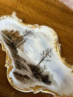 2gab mazi, porcelāna šķīvīši uzkodām ar dabas skatiem (5877) - Image 4