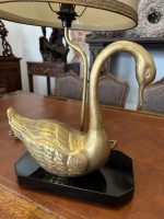 Galda Lampa ar Misiņa Gulbja Figūru, Vdēja Lieluma (4159) - Image 3