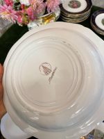 "Marguises" porcelāna šķīvju komplekts ar romantisku motīvu ("Marguises" porcelain plate set with romantic motifs and blue border) (2552) - Image 14